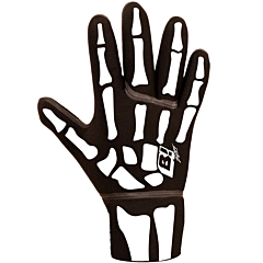 Buell 2mm 5 Finger Gloves - Black/White Bone